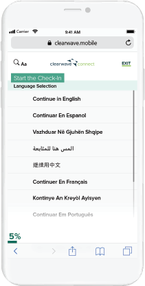 Clearwave Mobile Check-In Technology
